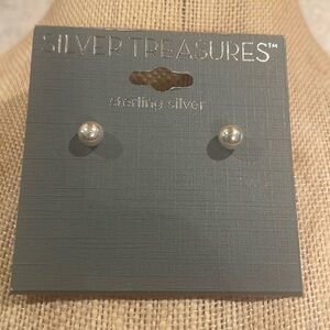 NWT sterling silver ball earrings